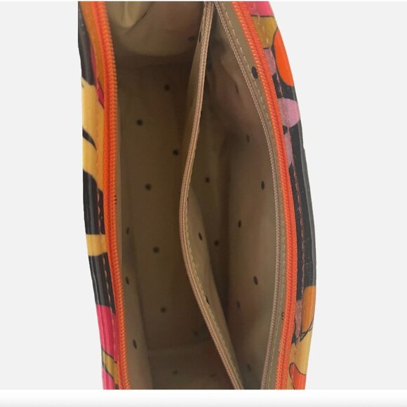 KATE SPADE NEW YORK Cosmetic Travel bag w/ zipper & floral print in bold colorsK - Picture 6 of 12